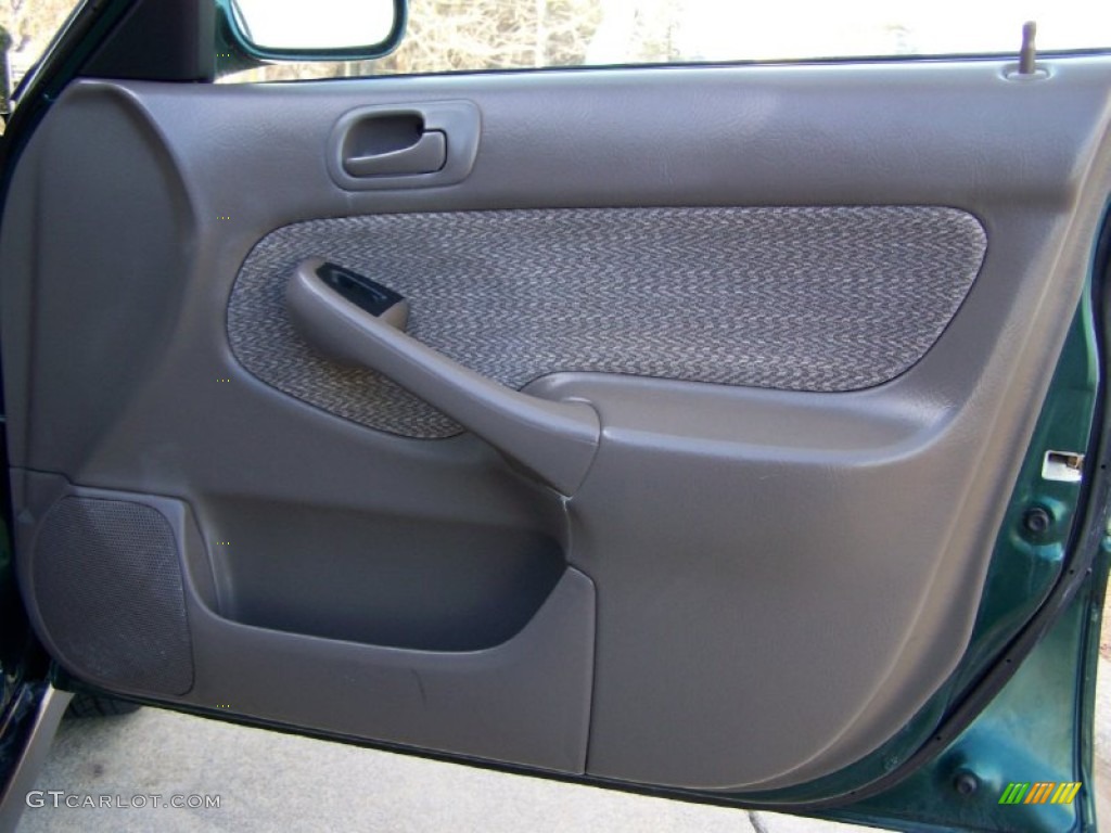 2000 Honda Civic EX Sedan Beige Door Panel Photo #53832643