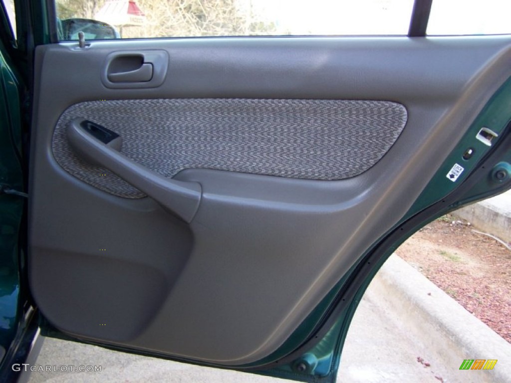 2000 Honda Civic EX Sedan Beige Door Panel Photo #53832655