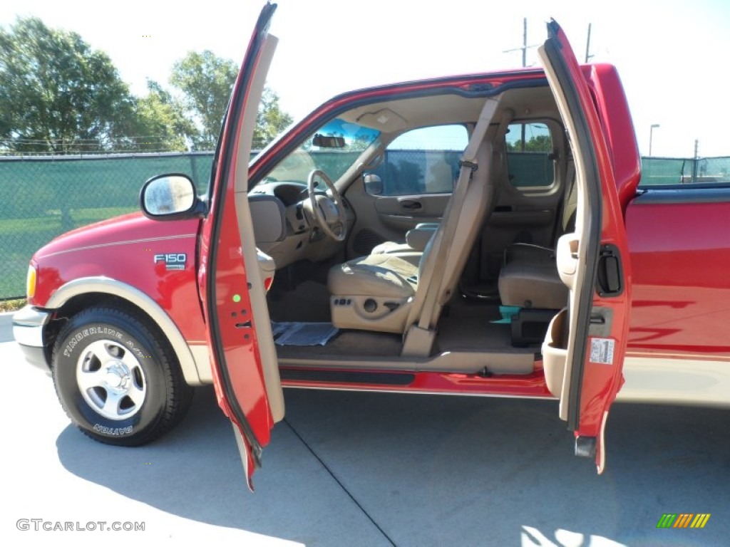 Medium Prairie Tan Interior 1999 Ford F150 Lariat Extended Cab Photo #53834200