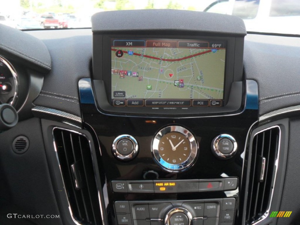 2012 CTS -V Sedan - Black Diamond Tricoat / Ebony/Ebony photo #11