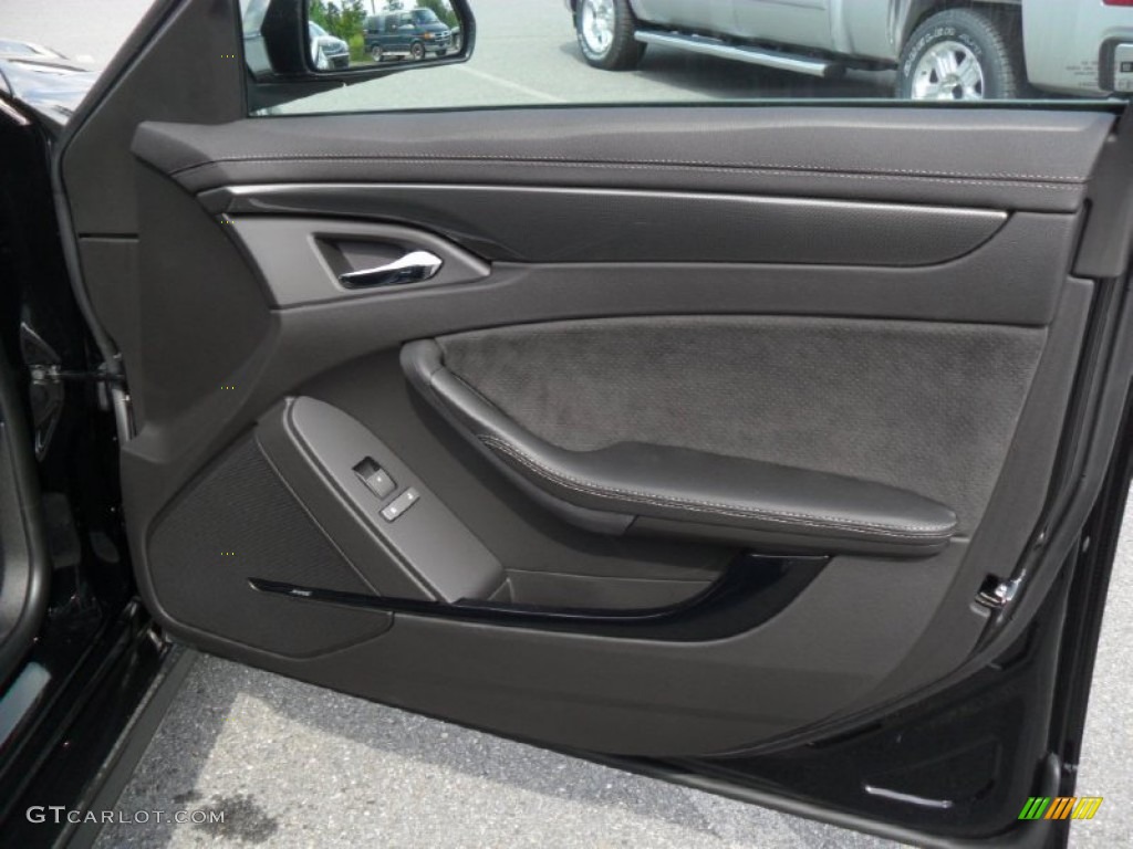2012 Cadillac CTS -V Sedan Ebony/Ebony Door Panel Photo #53834374