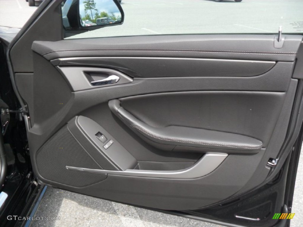 2012 Cadillac CTS 3.0 Sedan Ebony/Ebony Door Panel Photo #53834536