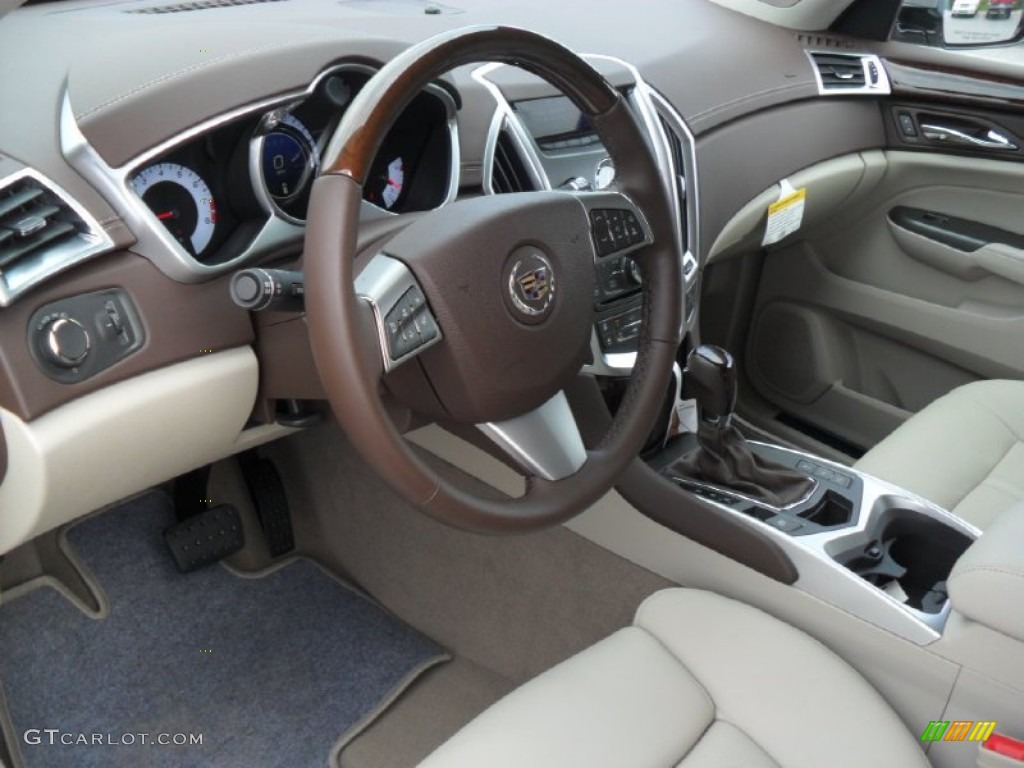 Shale/Brownstone Interior 2012 Cadillac SRX Luxury Photo #53834884