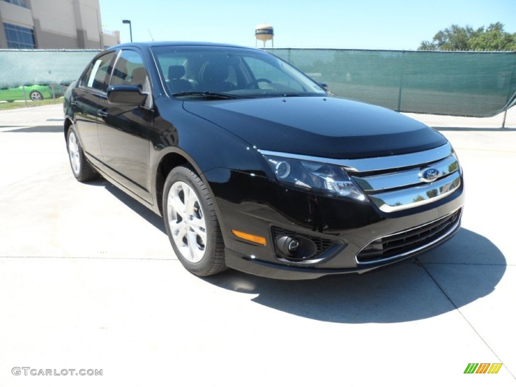 2012 Fusion SE - Black / Charcoal Black photo #1