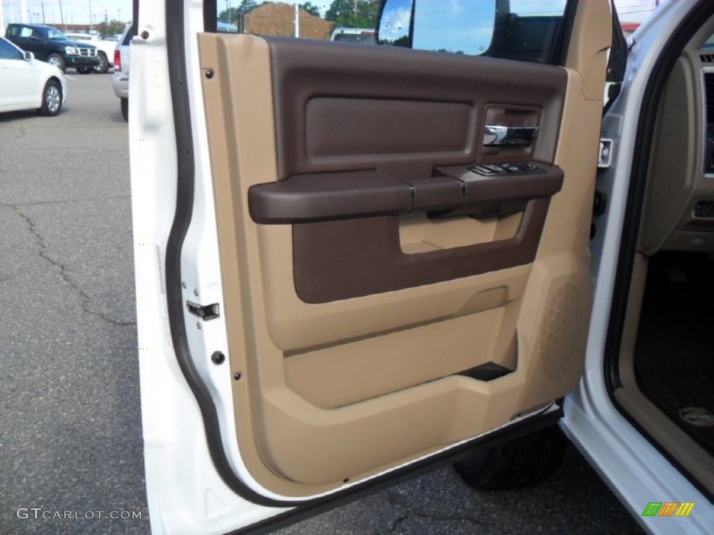 2012 Dodge Ram 2500 HD Big Horn Crew Cab 4x4 Light Pebble Beige/Bark Brown Door Panel Photo #53836210