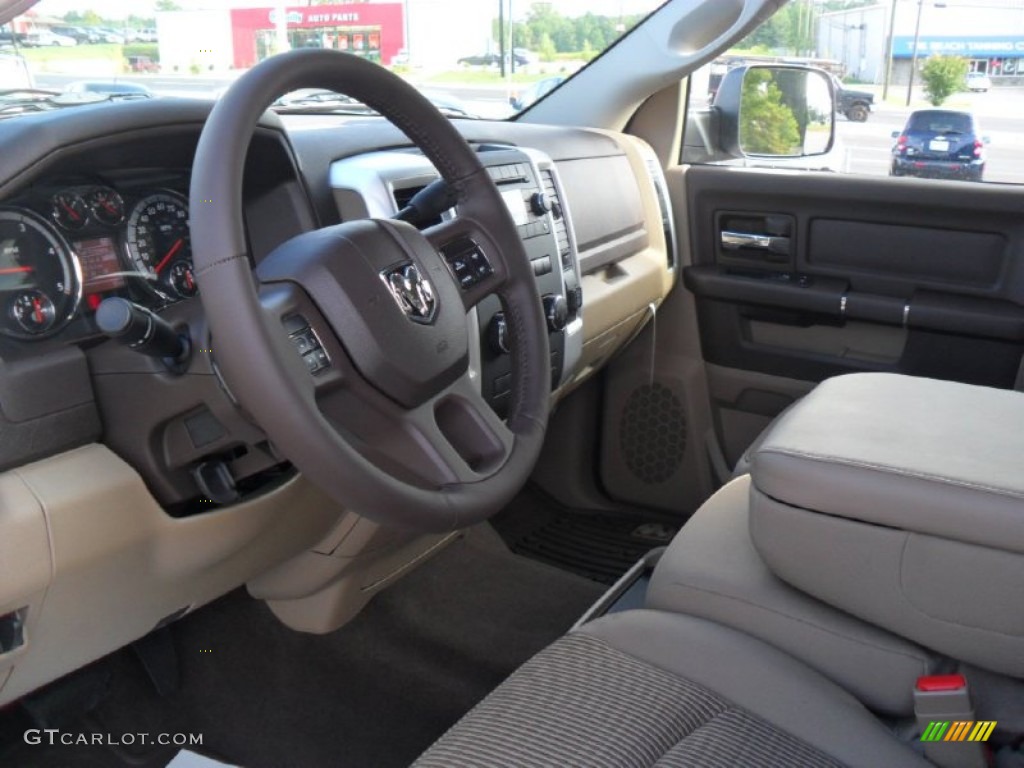 Light Pebble Beige/Bark Brown Interior 2012 Dodge Ram 2500 HD Big Horn Crew Cab 4x4 Photo #53836309