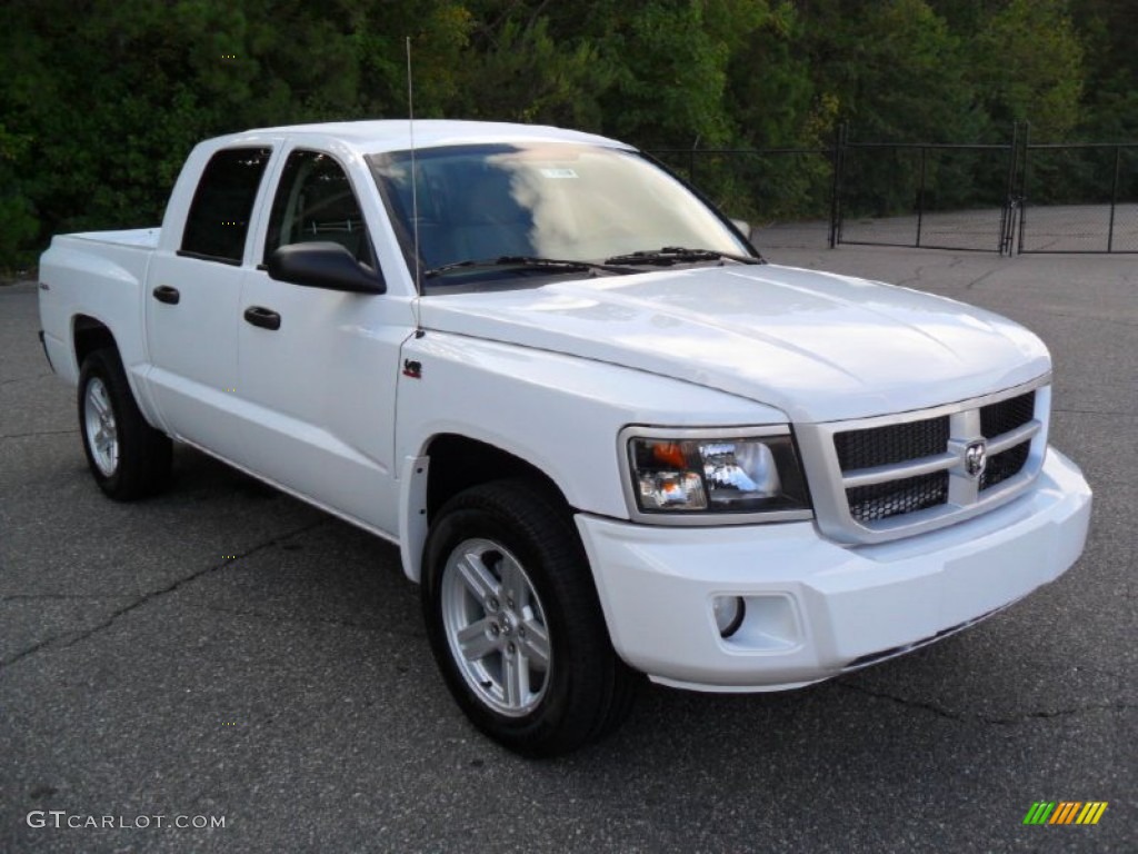 Bright White 2011 Dodge Dakota Big Horn Crew Cab 4x4 Exterior Photo #53836489