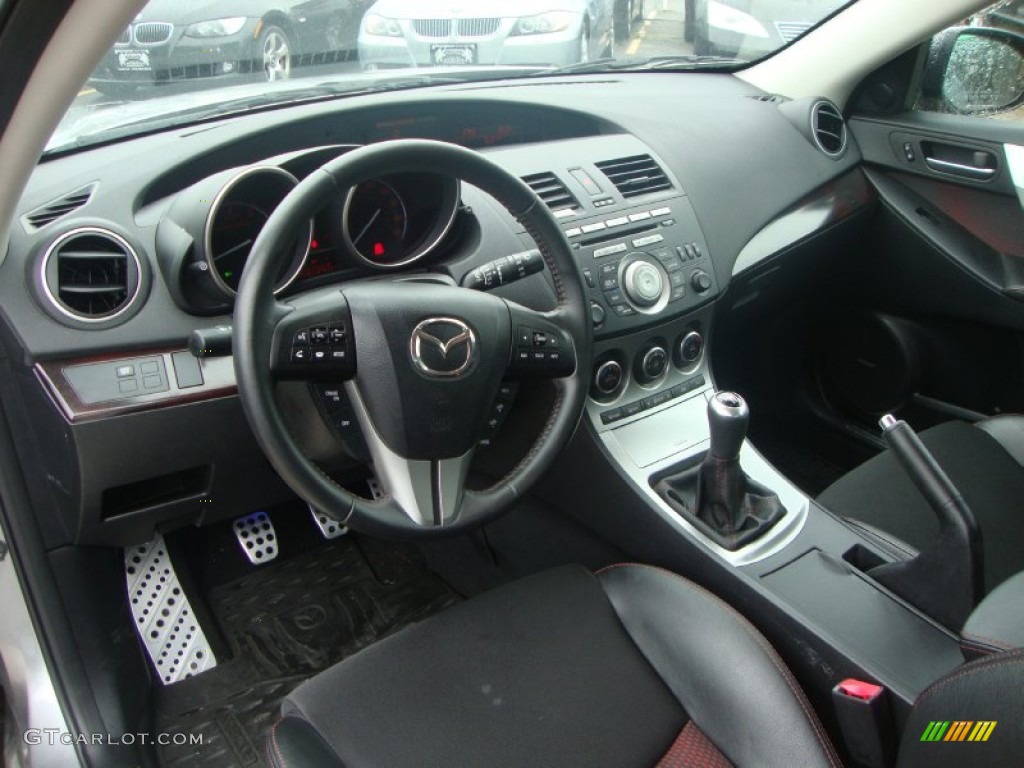 Black/Red Interior 2010 Mazda MAZDA3 MAZDASPEED3 Sport 5 Door Photo #53837976