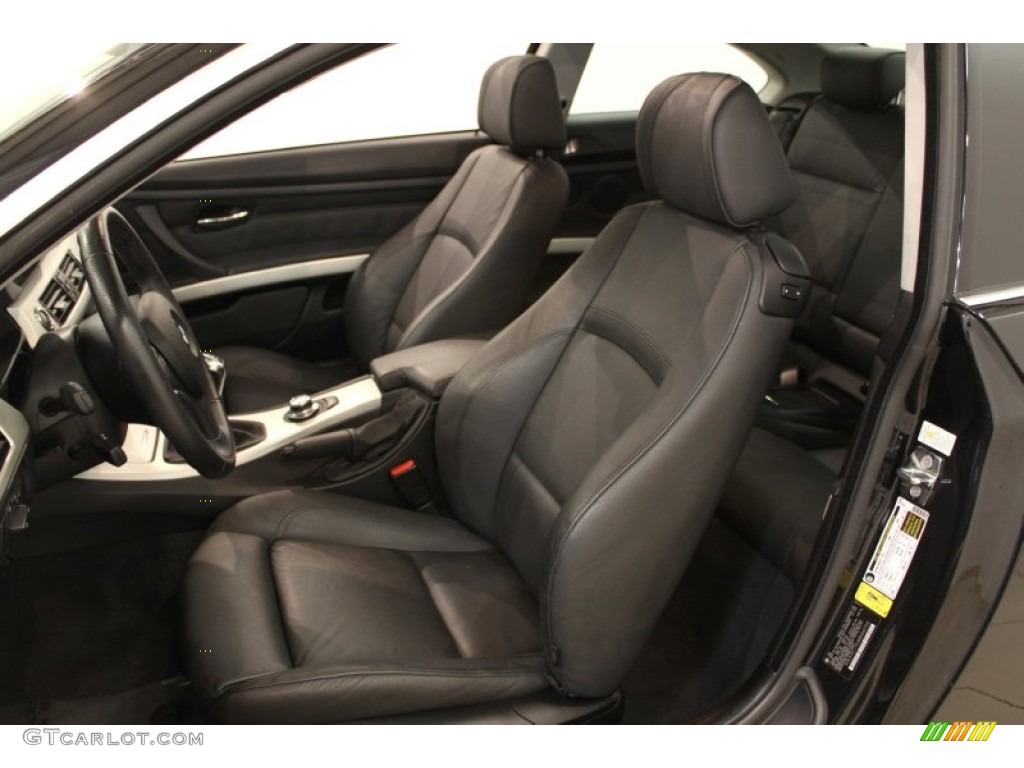 2008 3 Series 335xi Coupe - Black Sapphire Metallic / Black photo #9