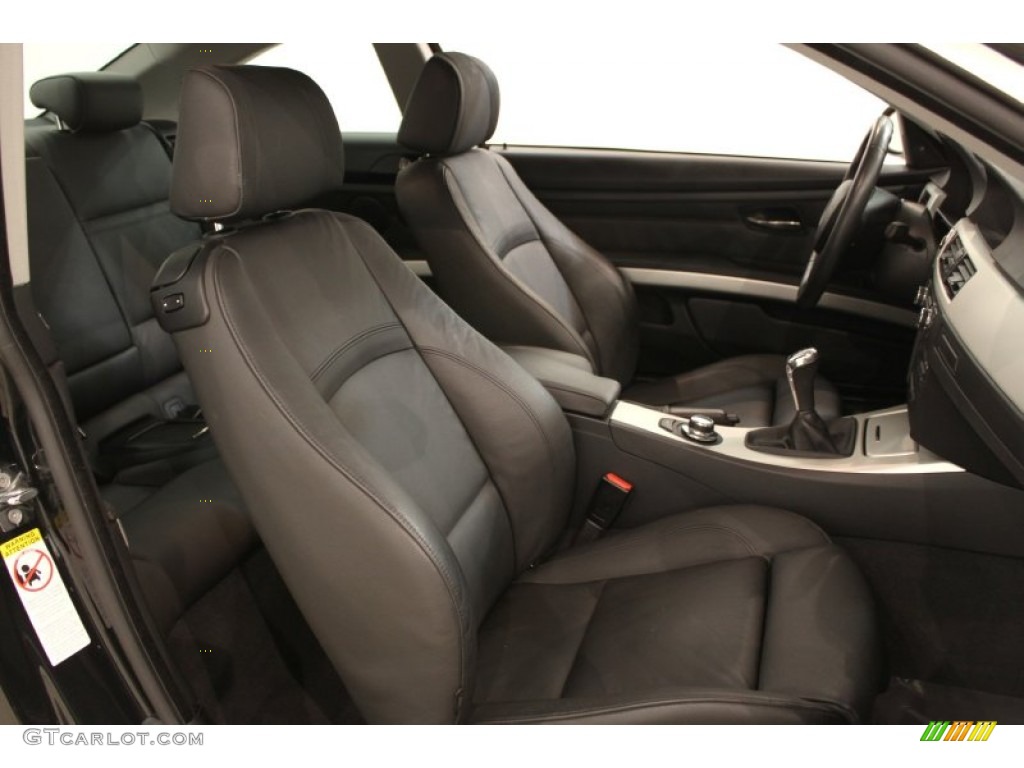 2008 3 Series 335xi Coupe - Black Sapphire Metallic / Black photo #22