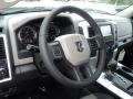 Dark Slate Gray/Medium Graystone 2012 Dodge Ram 1500 Big Horn Quad Cab 4x4 Steering Wheel