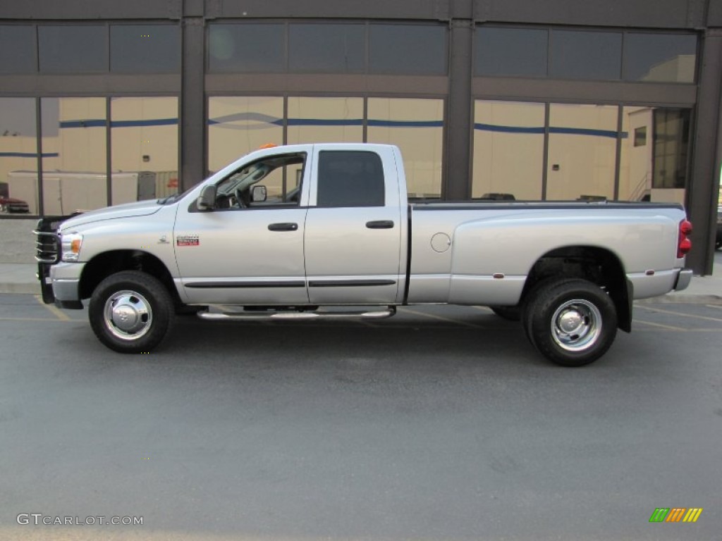 2007 Ram 3500 Big Horn Quad Cab 4x4 Dually - Bright Silver Metallic / Medium Slate Gray photo #2