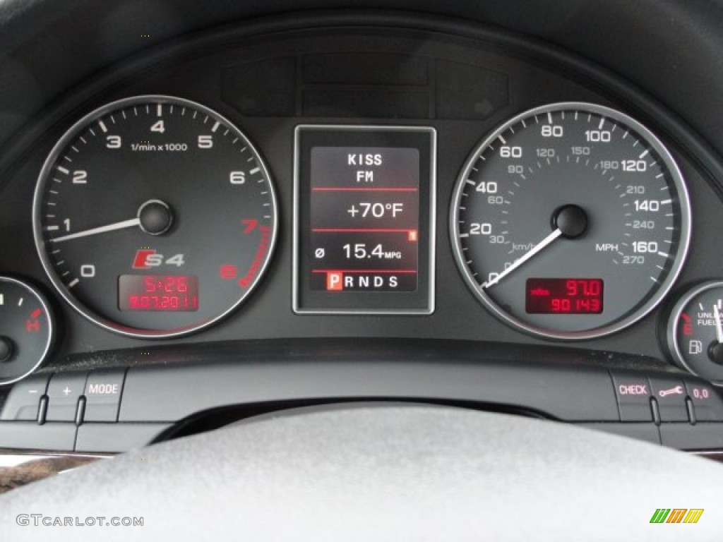 2004 Audi S4 4.2 quattro Sedan Gauges Photo #53841945