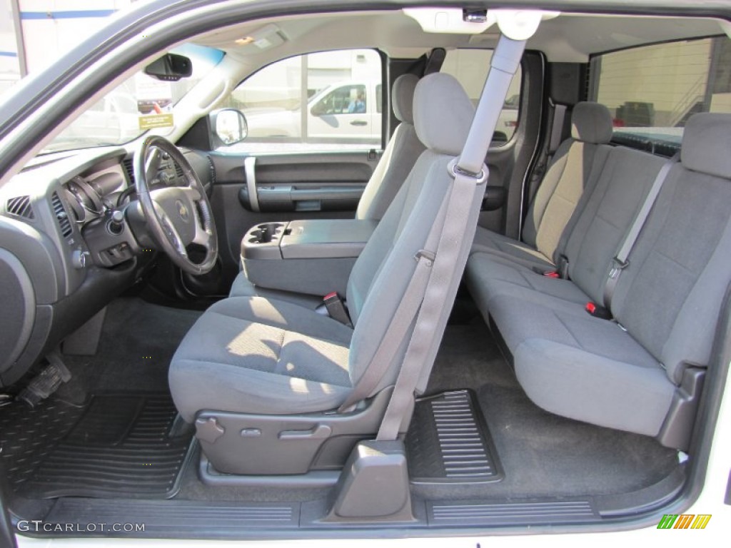 Ebony Interior 2008 Chevrolet Silverado 1500 LT Extended Cab 4x4 Photo #53842023
