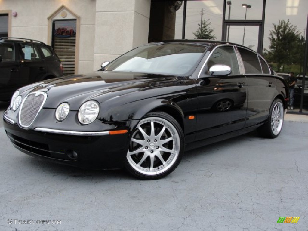 Ebony Black 2007 Jaguar S-Type 3.0 Exterior Photo #53842065