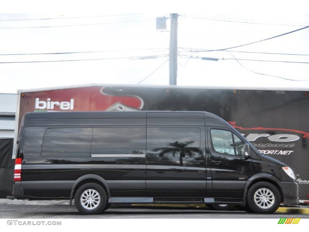 Black 2010 Mercedes-Benz Sprinter 3500 High Roof Limousine Exterior Photo #53842971