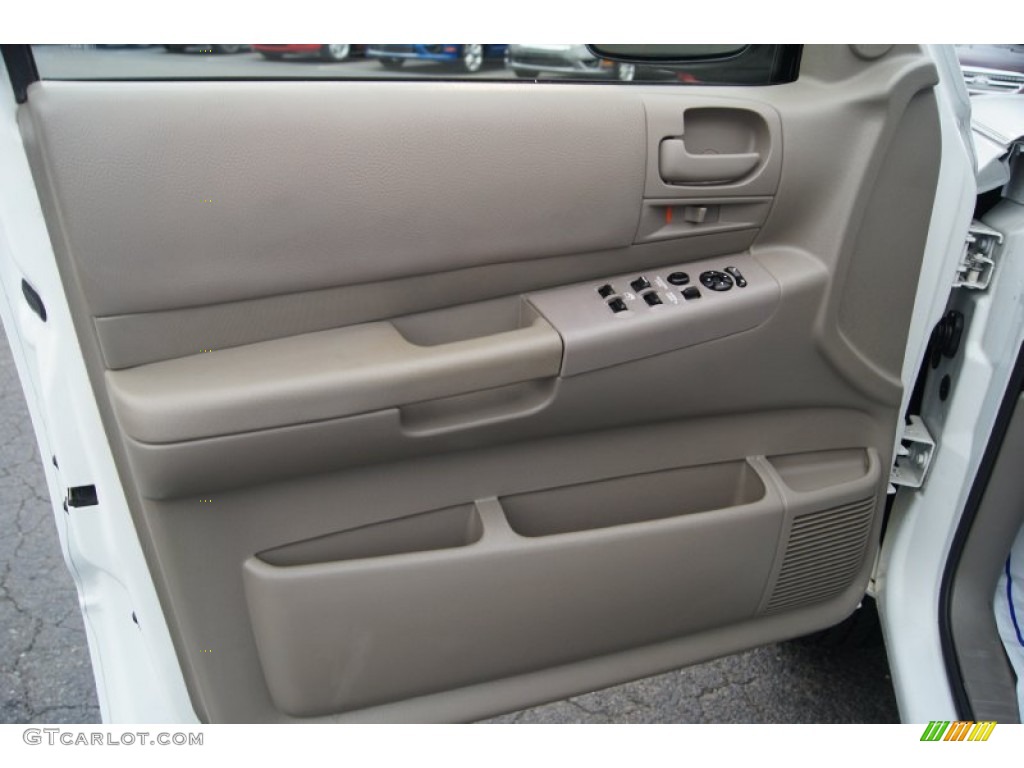 2002 Dodge Dakota SLT Quad Cab 4x4 Taupe Door Panel Photo #53844327