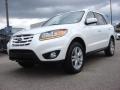 Pearl White 2010 Hyundai Santa Fe Limited