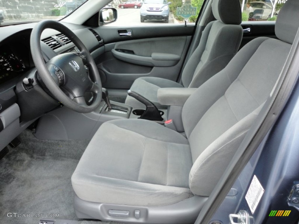 2007 Accord LX V6 Sedan - Cool Blue Metallic / Gray photo #8