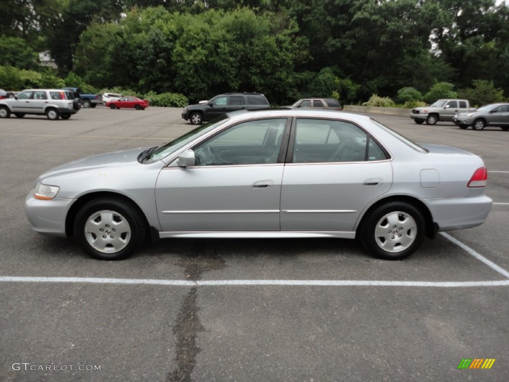 2002 Accord EX V6 Sedan - Satin Silver Metallic / Quartz Gray photo #4