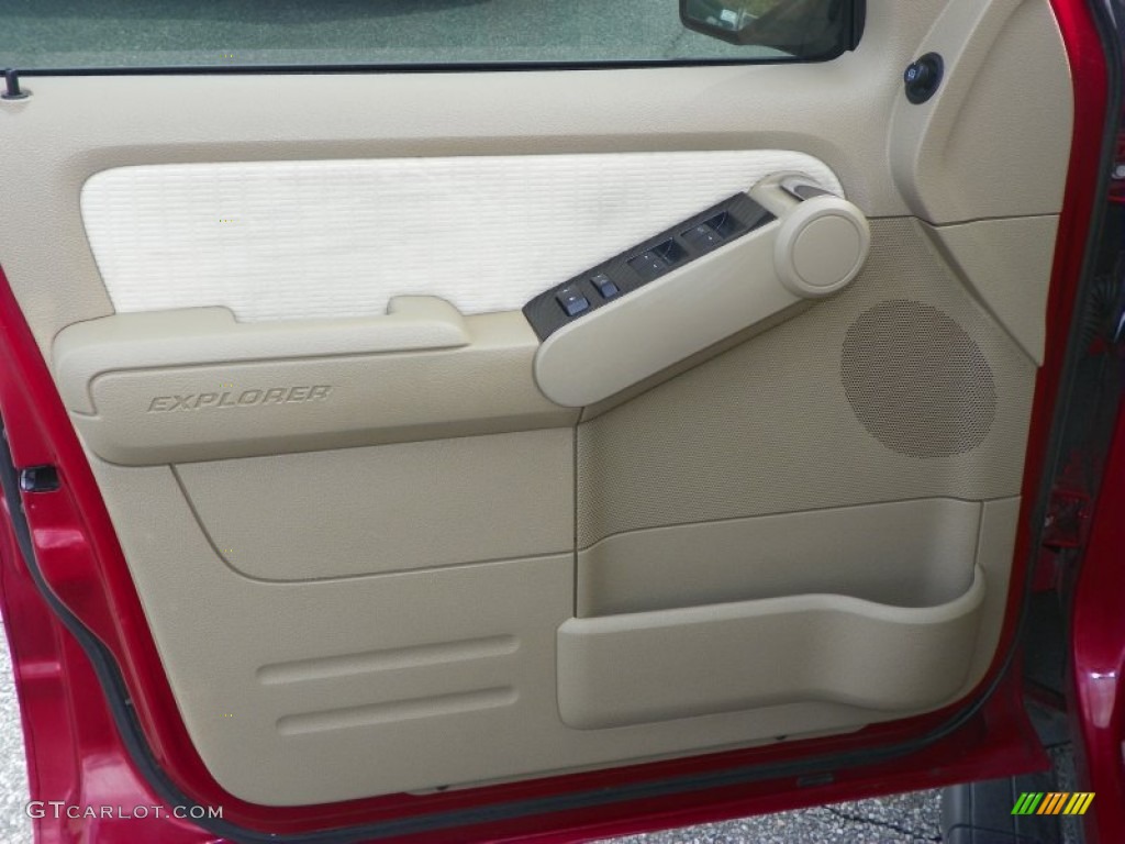 2008 Ford Explorer Sport Trac XLT 4x4 Camel Door Panel Photo #53845170