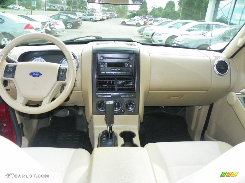 2008 Ford Explorer Sport Trac XLT 4x4 Camel Dashboard Photo #53845212