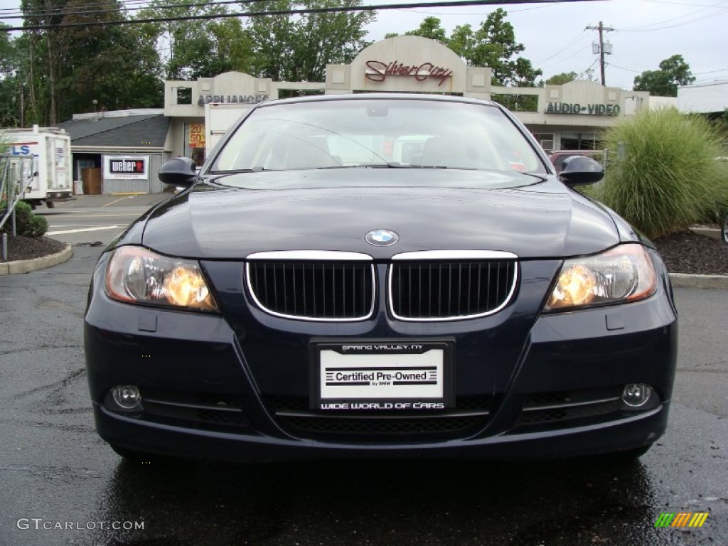 2008 3 Series 328xi Sedan - Monaco Blue Metallic / Beige photo #2