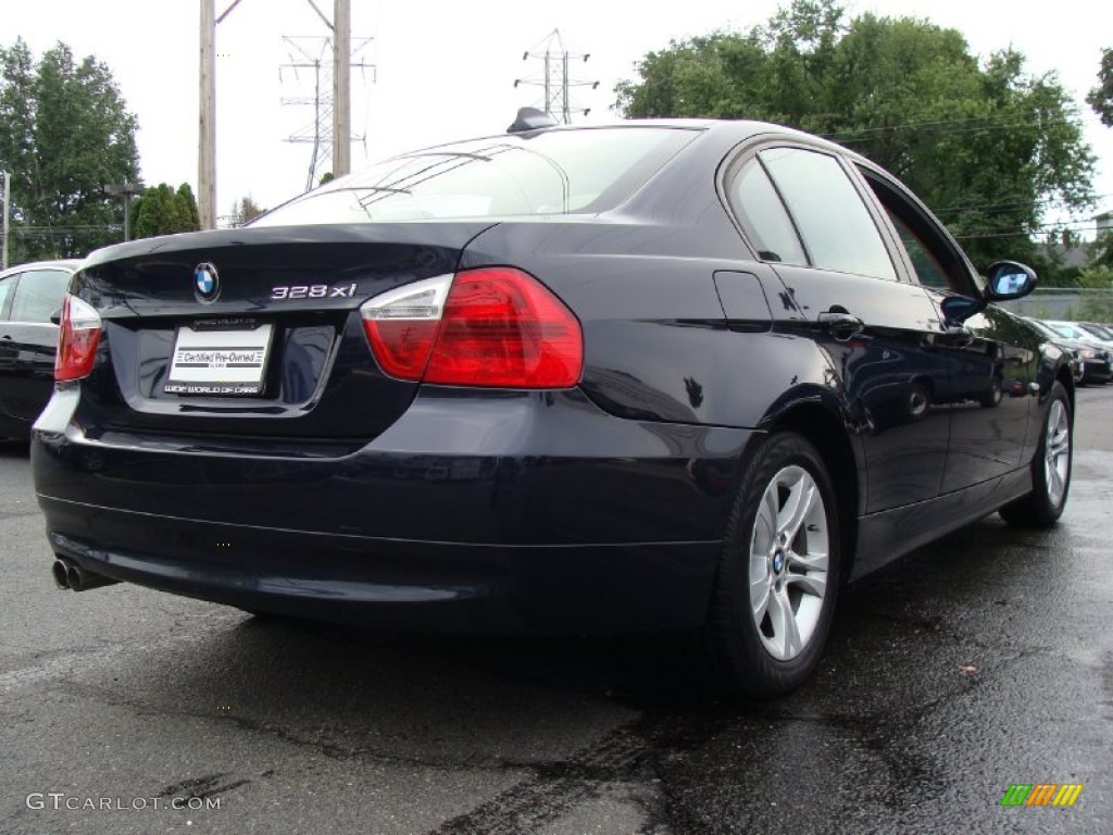 2008 3 Series 328xi Sedan - Monaco Blue Metallic / Beige photo #4