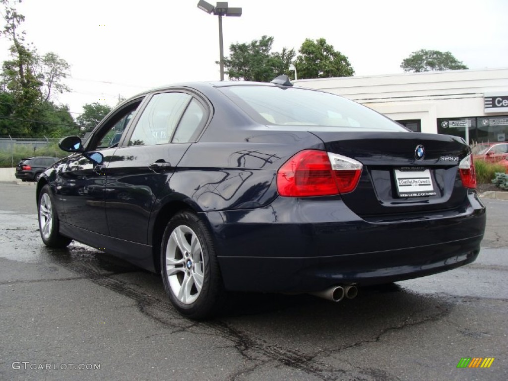 2008 3 Series 328xi Sedan - Monaco Blue Metallic / Beige photo #6