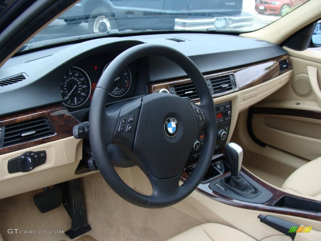 2008 3 Series 328xi Sedan - Monaco Blue Metallic / Beige photo #12