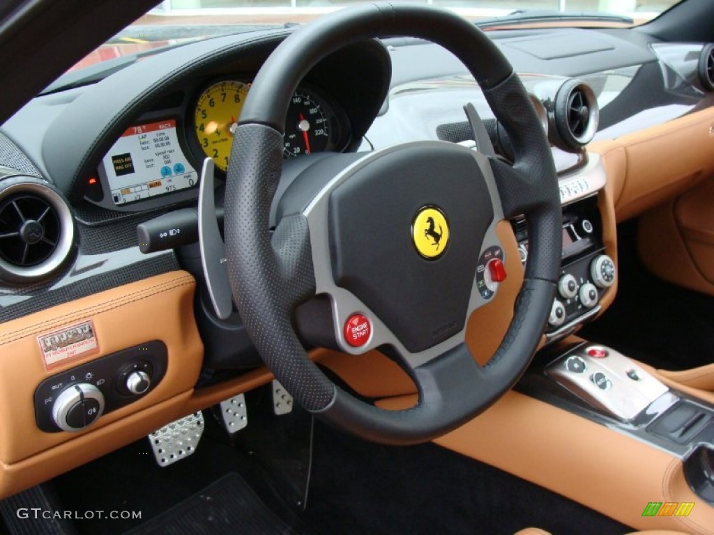 2008 Ferrari 599 GTB Fiorano F1 Cuoio Steering Wheel Photo #53846217