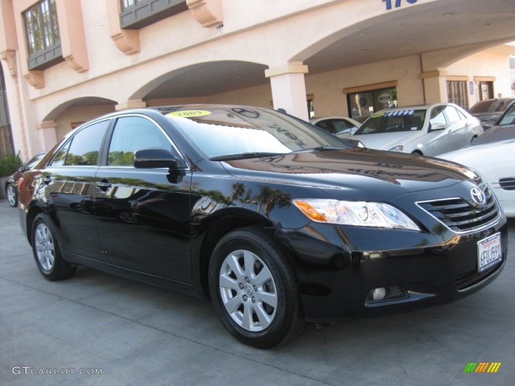 2009 Camry XLE V6 - Black / Ash photo #1