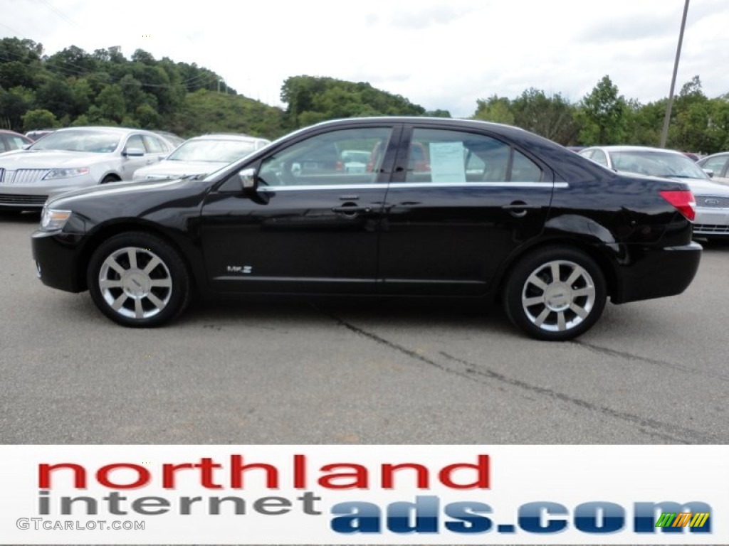 2008 MKZ AWD Sedan - Black / Dark Charcoal photo #5