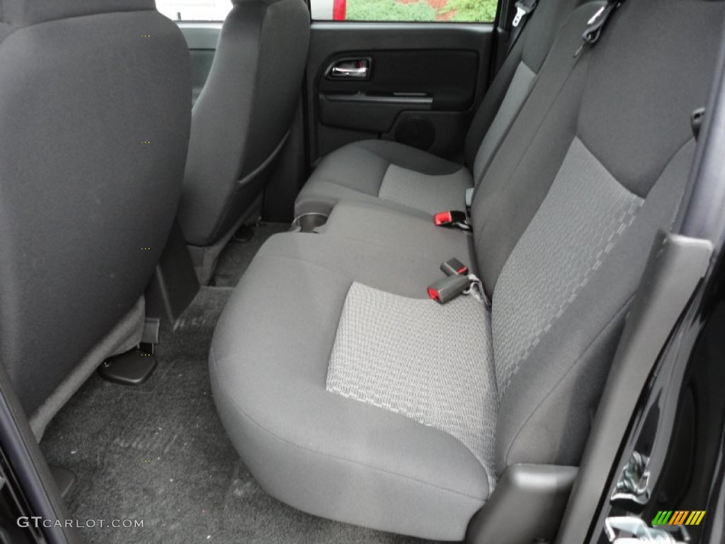 Ebony Interior 2012 GMC Canyon SLE Crew Cab 4x4 Photo #53847180