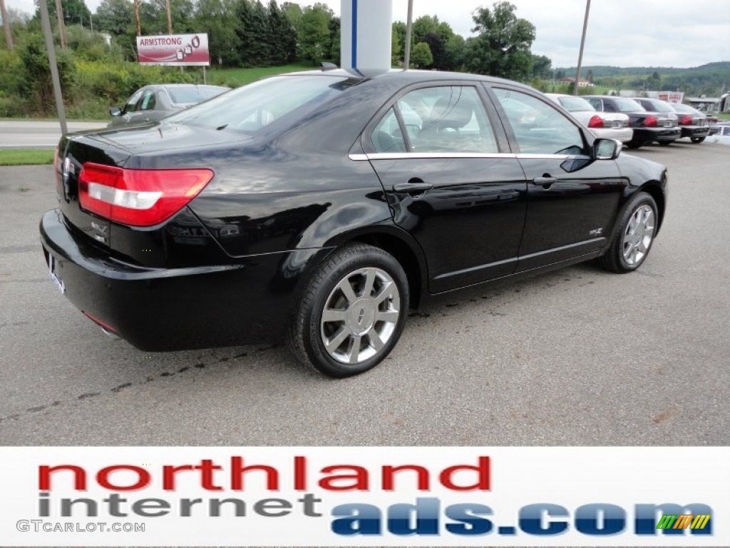 2008 MKZ AWD Sedan - Black / Dark Charcoal photo #8