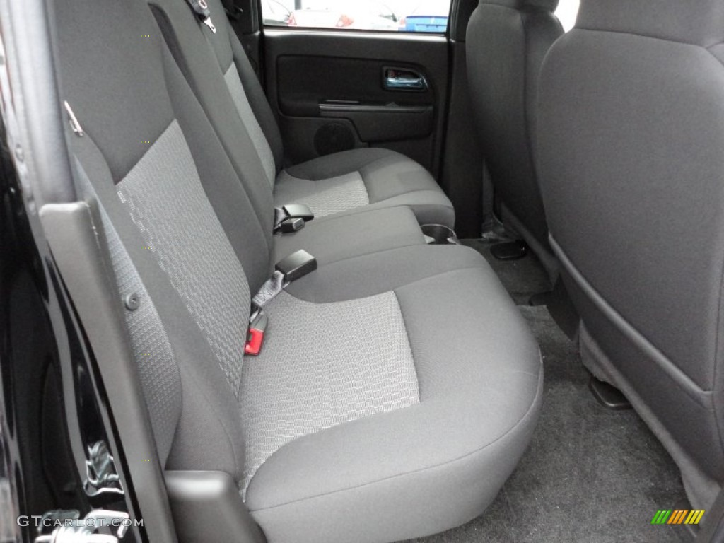 Ebony Interior 2012 GMC Canyon SLE Crew Cab 4x4 Photo #53847198