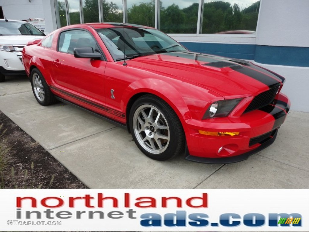 2008 Mustang Shelby GT500 Coupe - Torch Red / Black photo #1