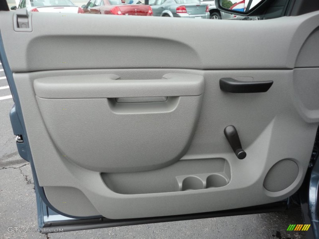 2011 GMC Sierra 1500 Regular Cab 4x4 Dark Titanium Door Panel Photo #53848595