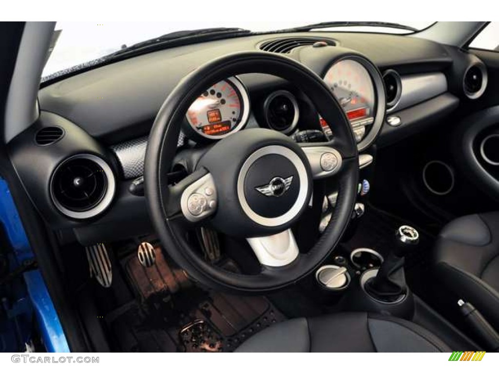 2010 Mini Cooper S Hardtop Grey/Carbon Black Dashboard Photo #53849330