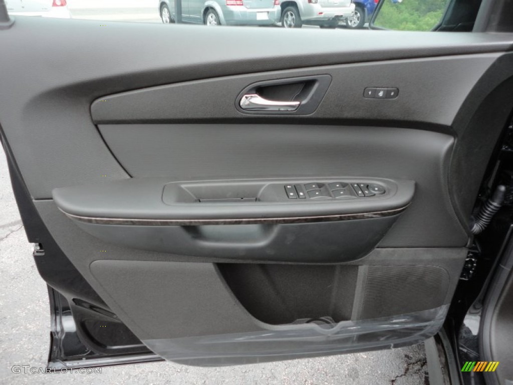 2012 GMC Acadia Denali AWD Ebony Door Panel Photo #53849475