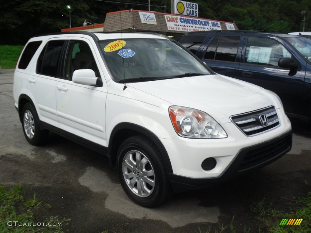 2005 CR-V Special Edition 4WD - Taffeta White / Black photo #1