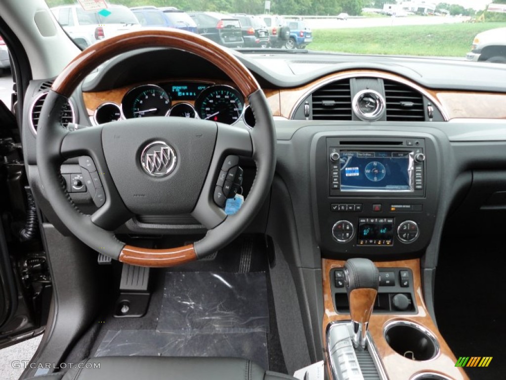 2012 Buick Enclave AWD Ebony Dashboard Photo #53850021