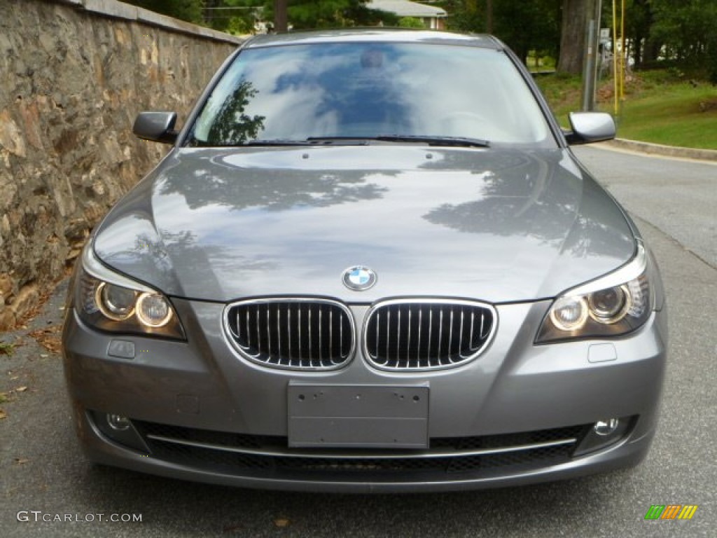 2008 5 Series 535i Sedan - Space Grey Metallic / Black photo #2