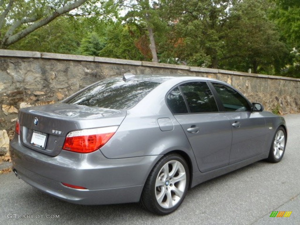 2008 5 Series 535i Sedan - Space Grey Metallic / Black photo #4