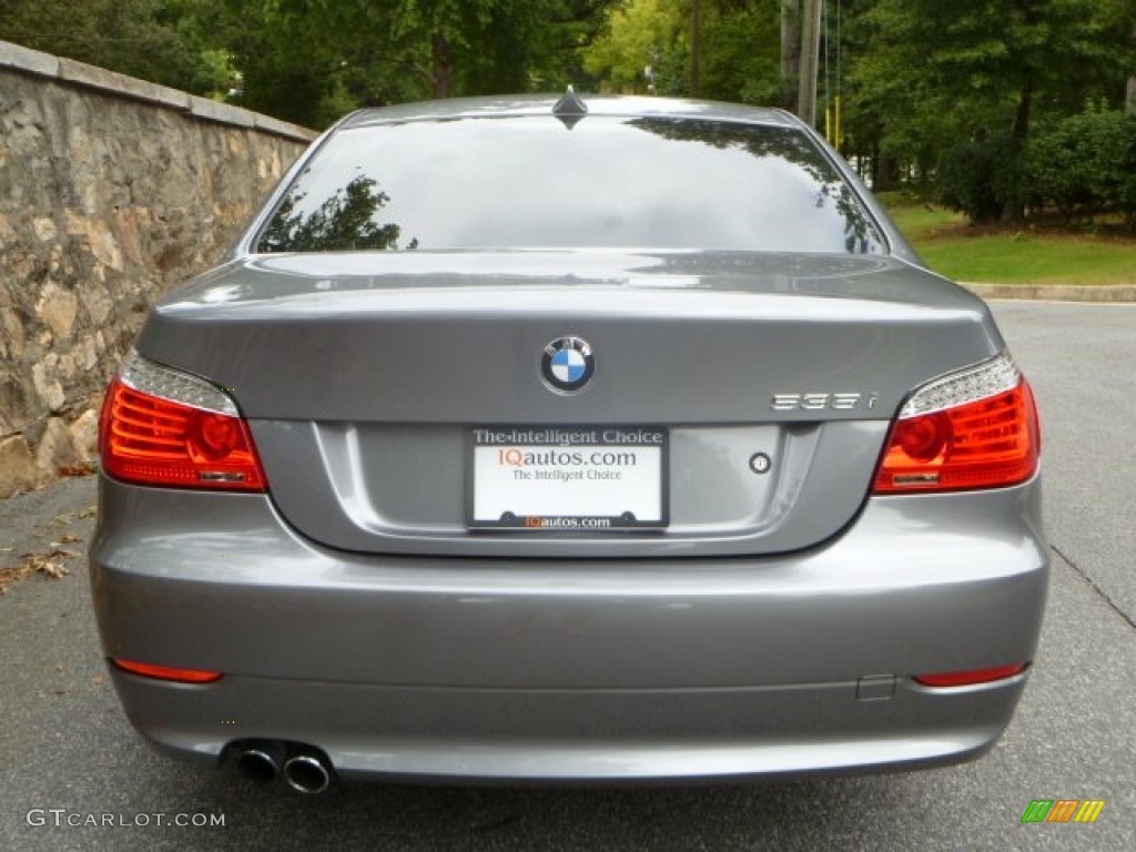 2008 5 Series 535i Sedan - Space Grey Metallic / Black photo #5