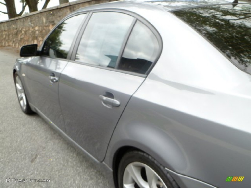 2008 5 Series 535i Sedan - Space Grey Metallic / Black photo #18