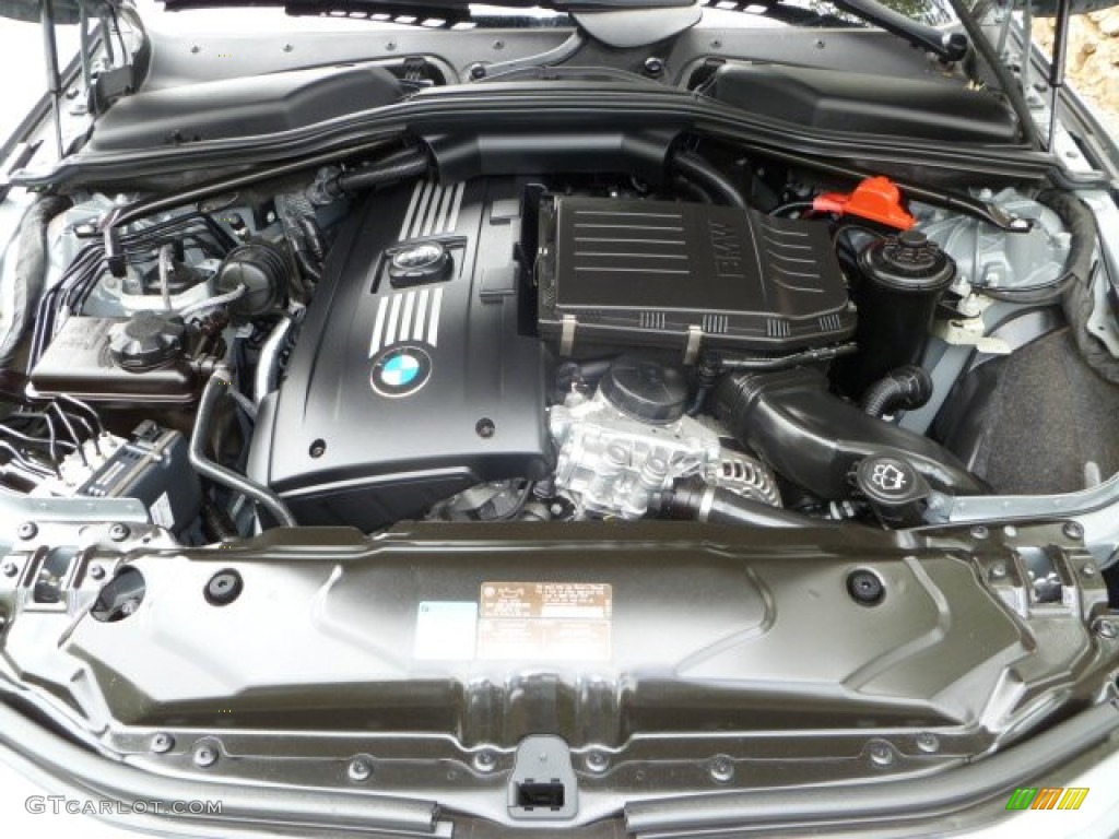 2008 5 Series 535i Sedan - Space Grey Metallic / Black photo #30