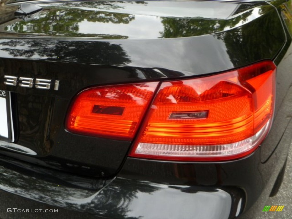 2009 3 Series 335i Convertible - Black Sapphire Metallic / Coral Red/Black Dakota Leather photo #13