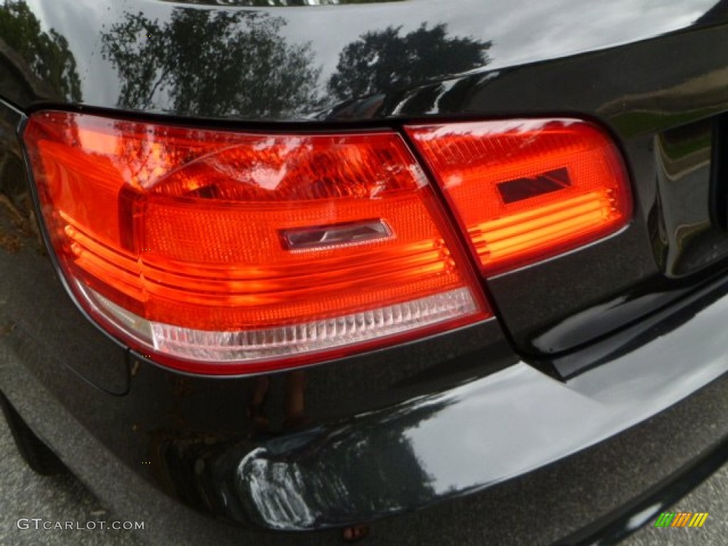 2009 3 Series 335i Convertible - Black Sapphire Metallic / Coral Red/Black Dakota Leather photo #14