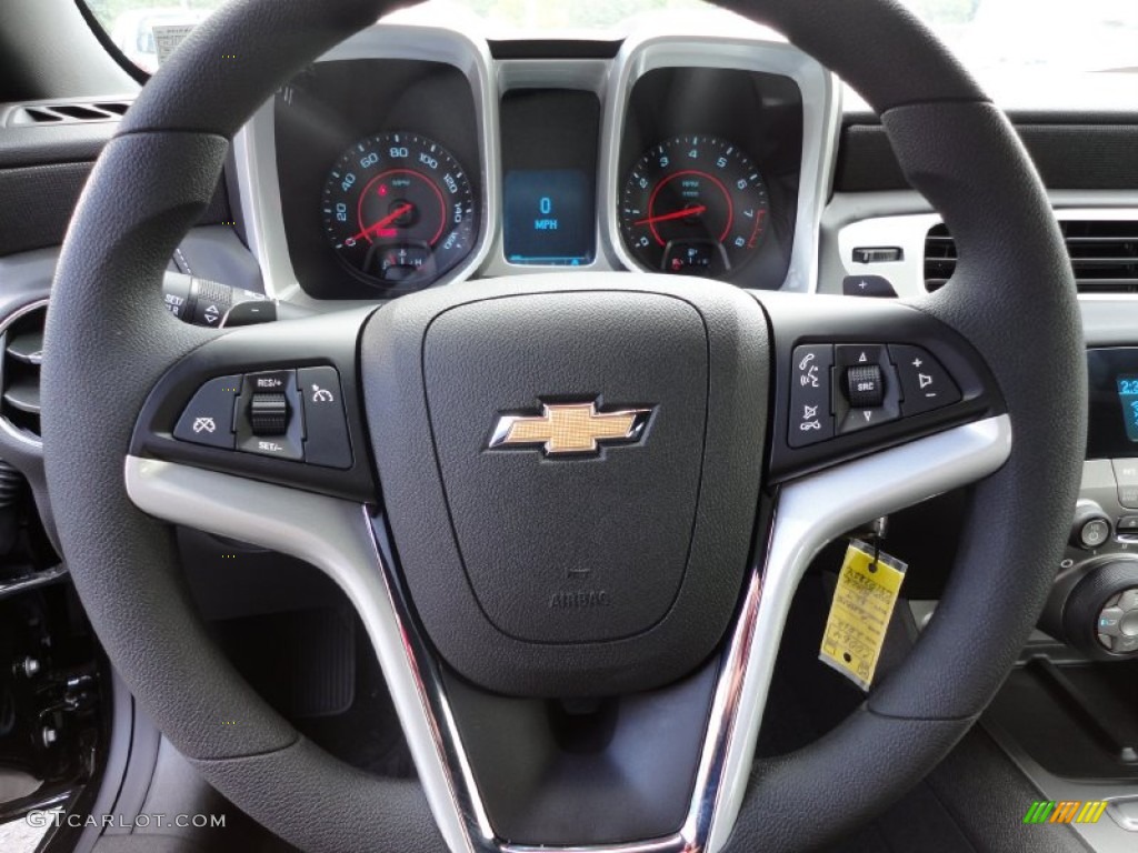 2012 Chevrolet Camaro LT Coupe Black Steering Wheel Photo #53851686